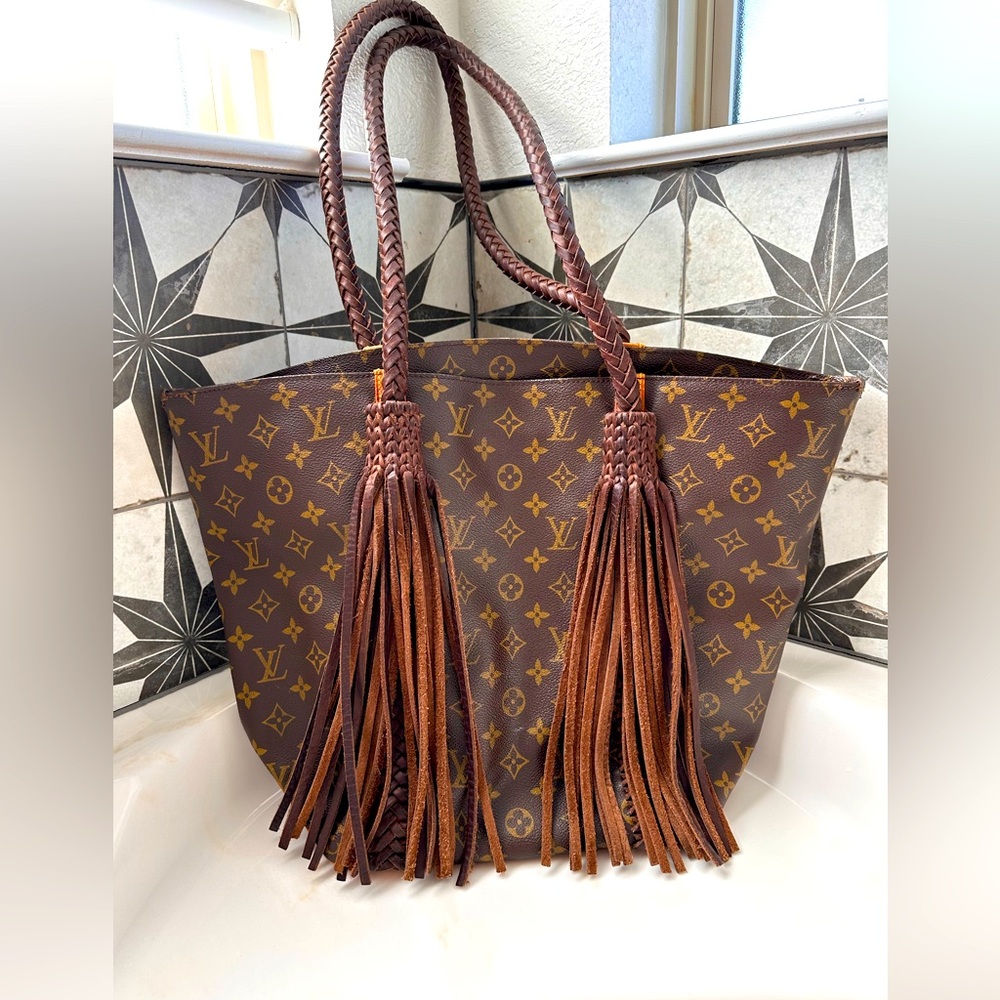 Vintage BoHo Mykonos Bag (Authentic repurposed Louis Vuitton)